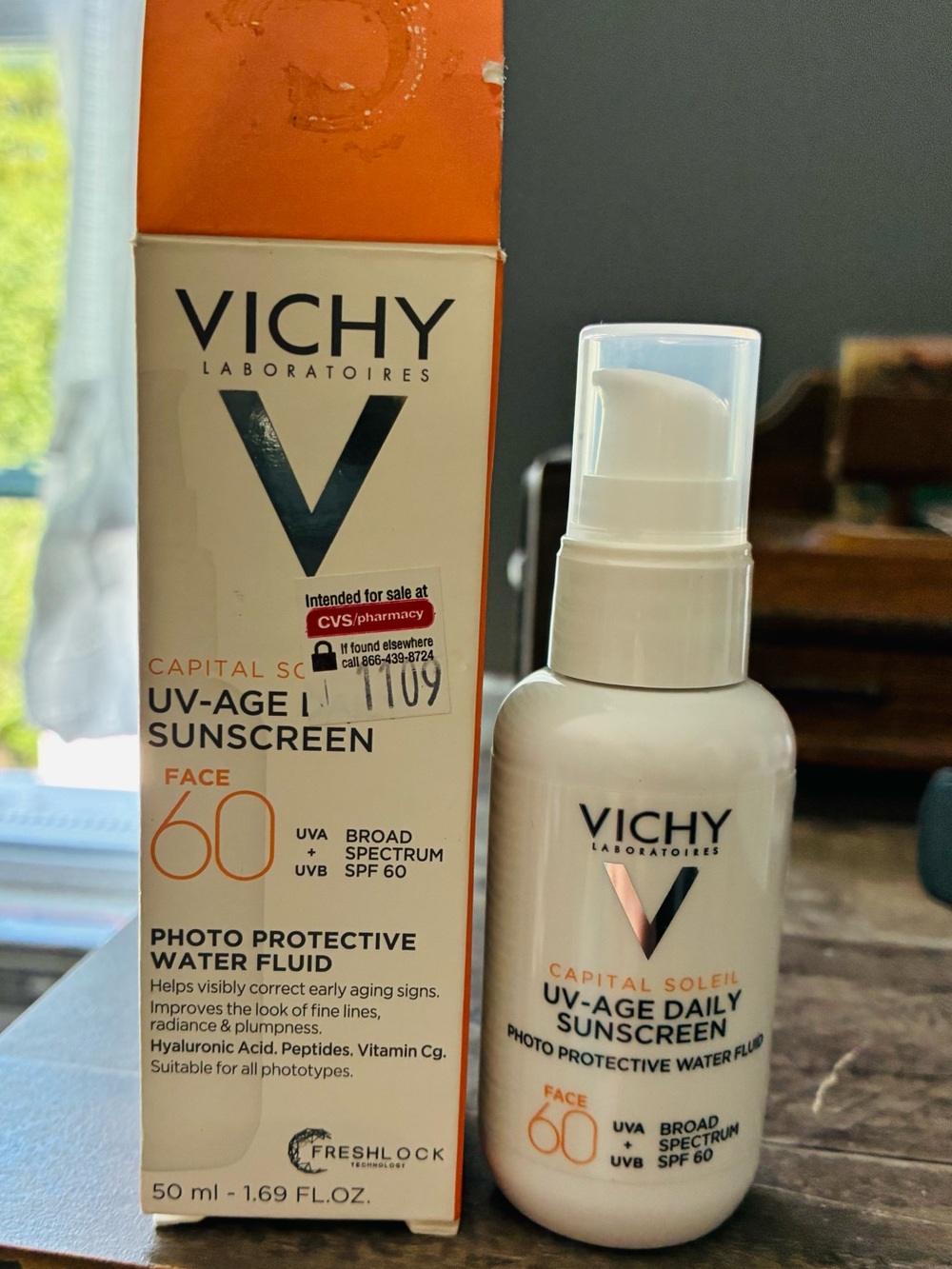 Vichy Capital Soleil UV-Age Daily SPF 60 Sunscreen 1.69 oz New In Box